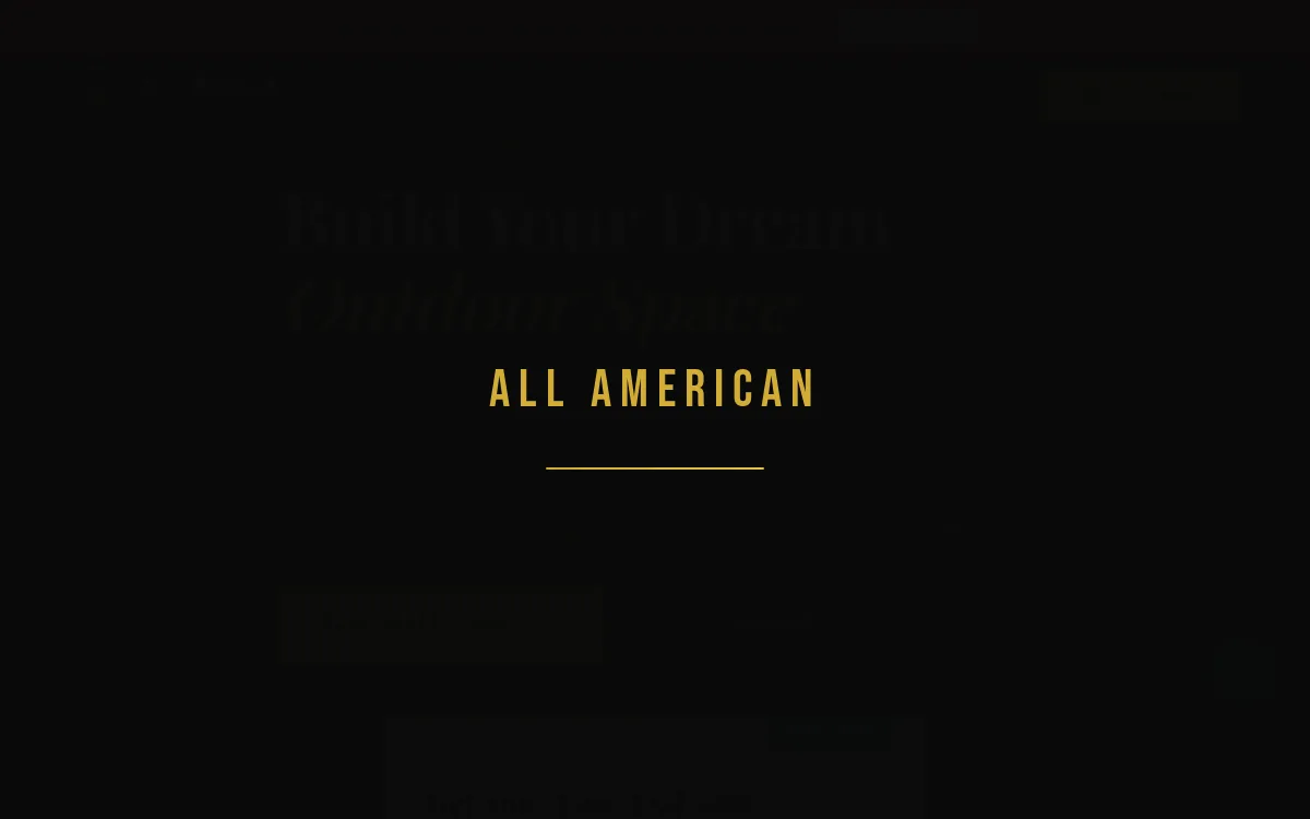 All American Decks — Construction & Contractors website screenshot