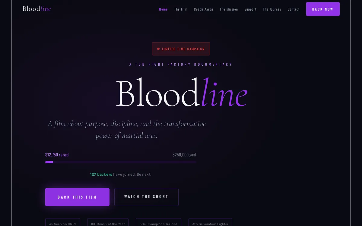 Bloodline — sandbox-other website screenshot