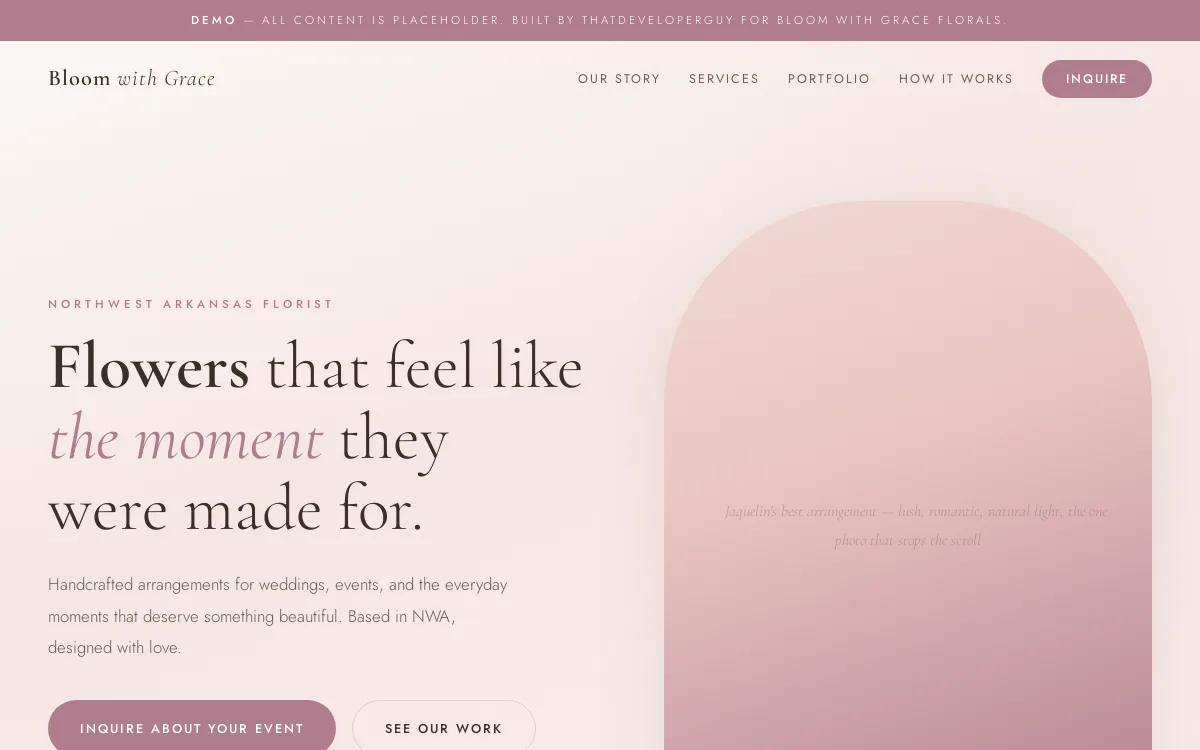 Bloom With Grace — Wellness & Medical Spa website screenshot