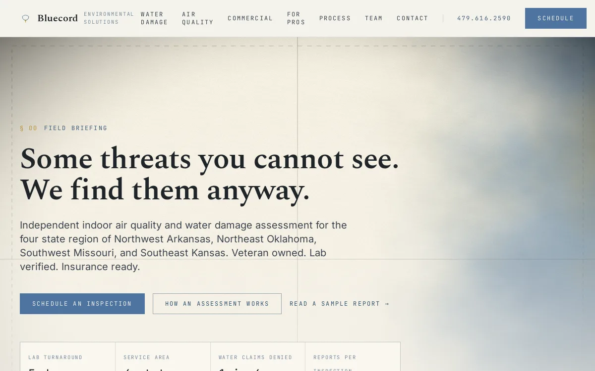 Blue Cord — Nonprofits & Community website screenshot