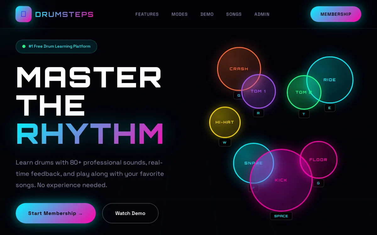 Drums — sandbox-other website screenshot
