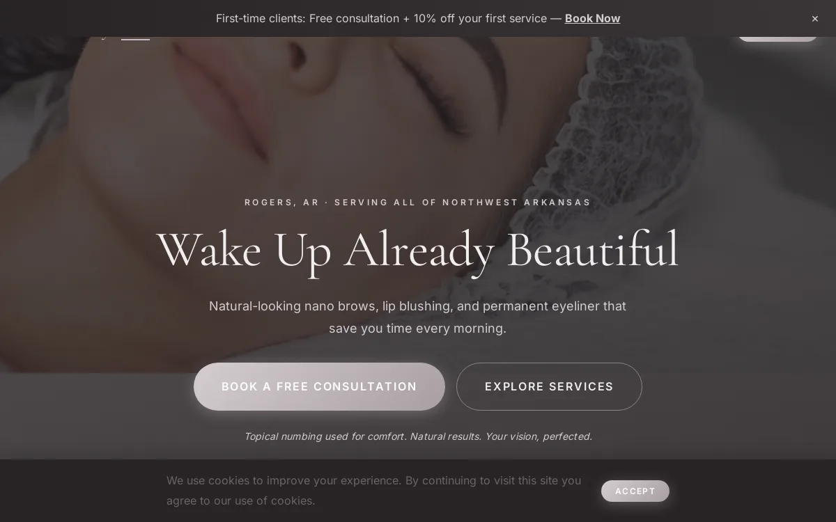 Glow Beauty — Wellness & Medical Spa website screenshot
