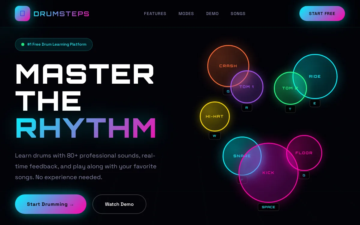 Jenny's Drumsteps — sandbox-other website screenshot