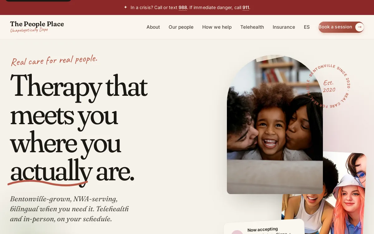 People Place — Nonprofits & Community website screenshot