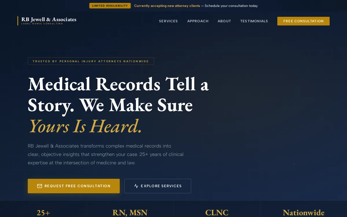 R.B. Jewell — Jewelry & Retail website screenshot